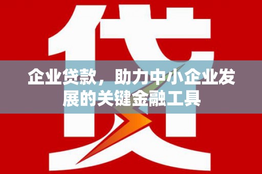 临潼企业贷款，助力中小企业发展的关键金融工具
