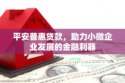 临潼平安普惠贷款，助力小微企业发展的金融利器