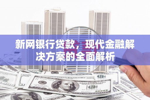 临潼新网银行贷款，现代金融解决方案的全面解析