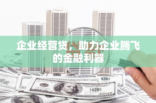 临潼企业经营贷，助力企业腾飞的金融利器
