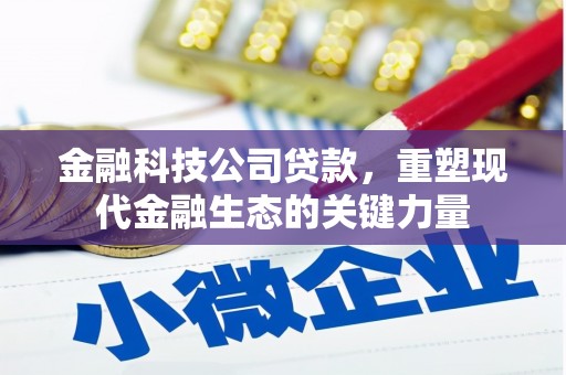临潼金融科技公司贷款，重塑现代金融生态的关键力量