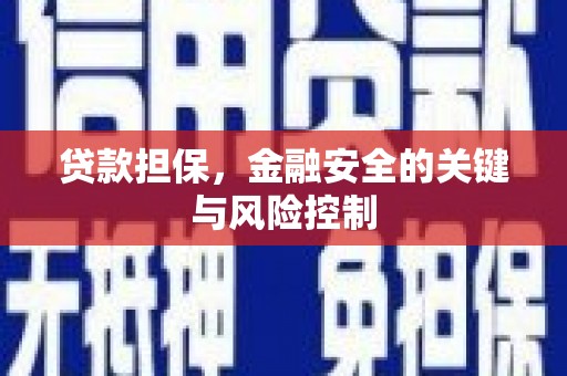 临潼贷款担保，金融安全的关键与风险控制