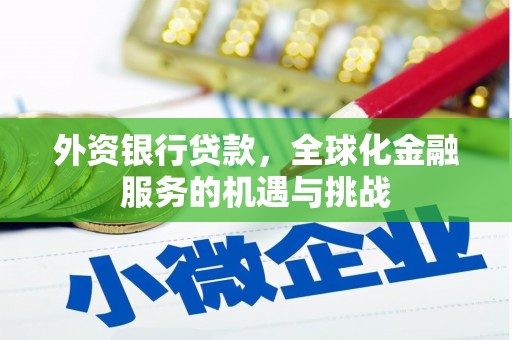 临潼外资银行贷款，全球化金融服务的机遇与挑战